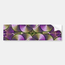 High-Tech Circles Design Bumper Stickers