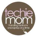 high technology moms stickers