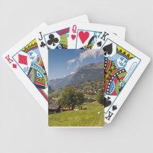 High village in the Jungfrau Region Poker Deck