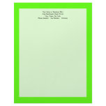 High Visibility Neon Green letterhead