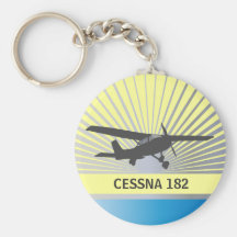 High Wing Aircraft Keychains