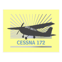 High Wing Aircraft Post Card