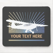 High Wing Taildragger Aircraft Mousepad