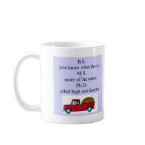 higher education humour coffee mug