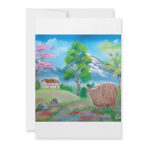 HIGHLAND COW FOLK PAINTING ANNOUNCEMENTS