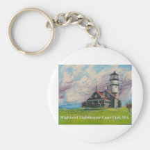 Highland Lighthouse Cape Cod, MA Keychains