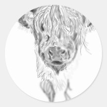 Highland Youth Round Sticker