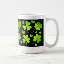 Highlighted Irish Shamrock Mug