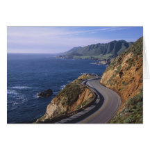 Highway 1 along the California Coast near Greeting Card