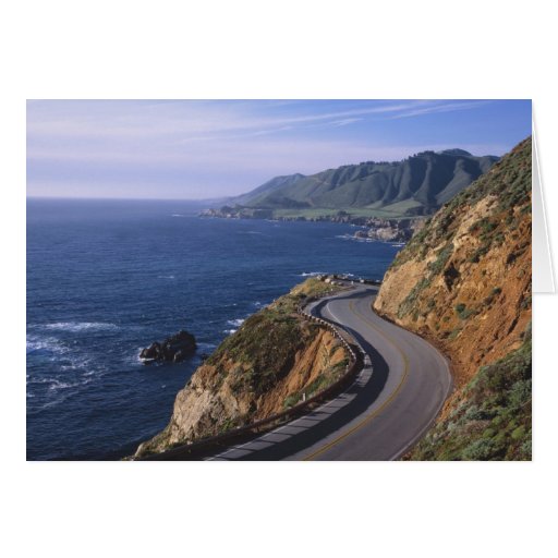 Highway 1 along the California Coast near Greeting Card