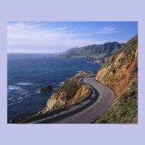 Highway 1 along the California Coast near posters