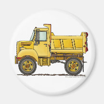 Highway Dump Truck Construction Magnets