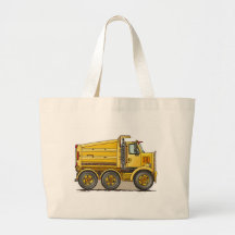 Highway Dump Truck Tote Bag