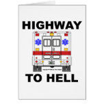 Highway to Hell Ambulance Greeting Cards