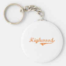 Highwood Illinois Classic Design Keychains