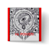 Hii Power Pinback Button