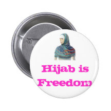 Hijab is Freedom Pinback Button