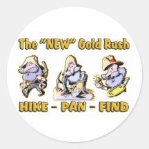 "Hike - Pan - Find" The "NEW" Gold Rush Stickers
