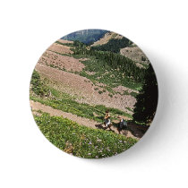 Hikers in Rockies Aspen CO Pin