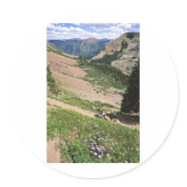 Hikers in Rockies Aspen CO Stickers