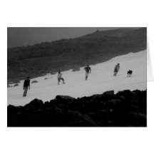 Hikers on Nadina Mountain Greeting Card