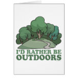 Hiking, Camping, Trekking, Climbing Outdoors! Cards