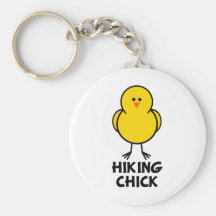 Hiking Chick Keychain
