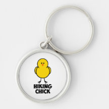 Hiking Chick Keychains