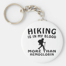 Hiking Design Keychains