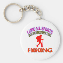 Hiking designs keychain