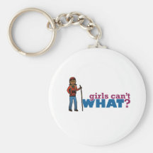 Hiking Girl Key Chain