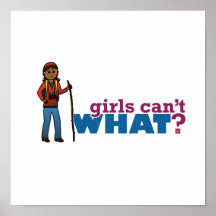 Hiking Girl Posters