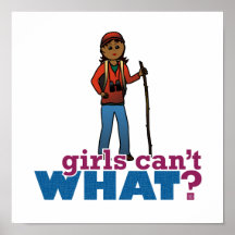 Hiking Girls Poster