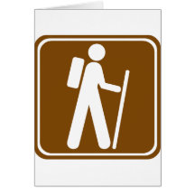 Hiking Highway Sign Cards
