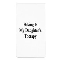 Hiking Is My Daughter's Therapy Shipping Labels