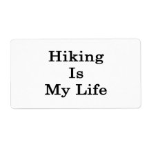 Hiking Is My Life Personalised Shipping Labels