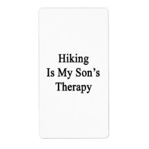 Hiking Is My Son's Therapy Shipping Label