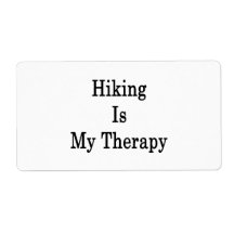 Hiking Is My Therapy Personalised Shipping Labels