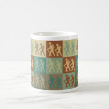 Hiking Pop Art Coffee Mug