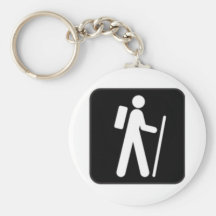 Hiking Sign Key Chain