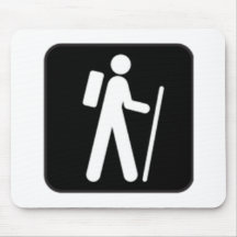Hiking Sign Mousepad
