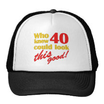 Hilarious 40th Birthday Gifts Mesh Hats