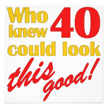 HIlarious 40th Birthday Party Invitations