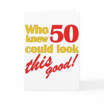 Hilarious 50th Birthday Gifts Card