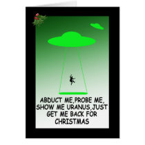 Hilarious alien abduction cards