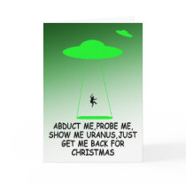 Hilarious aliens Christmas Cards