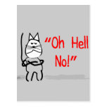 Hilarious Cat Art Cards and Gifts--Cat Lovers Post Card