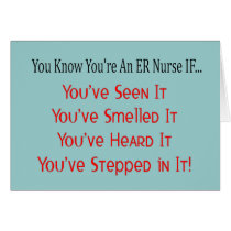 Hilarious ER Nurse Gifts Card