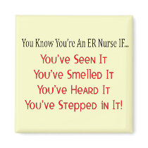 Hilarious ER Nurse Gifts Refrigerator Magnets