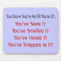 Hilarious ER Nurse Gifts Mousepads